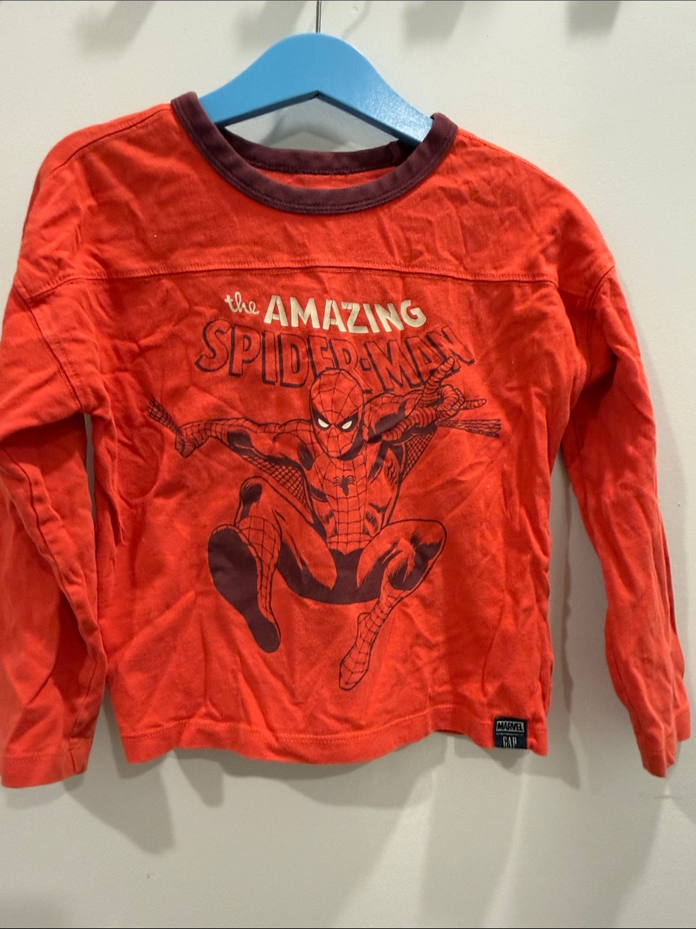 Marvel Red & Dark Brown Spider-Man Long-Sleeve Tee